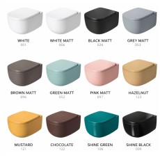 copy of copy of copy of copy of Hidra Bounce wc wiszące wirowe spłukiwanie + deska wolnoopadająca biały połysk