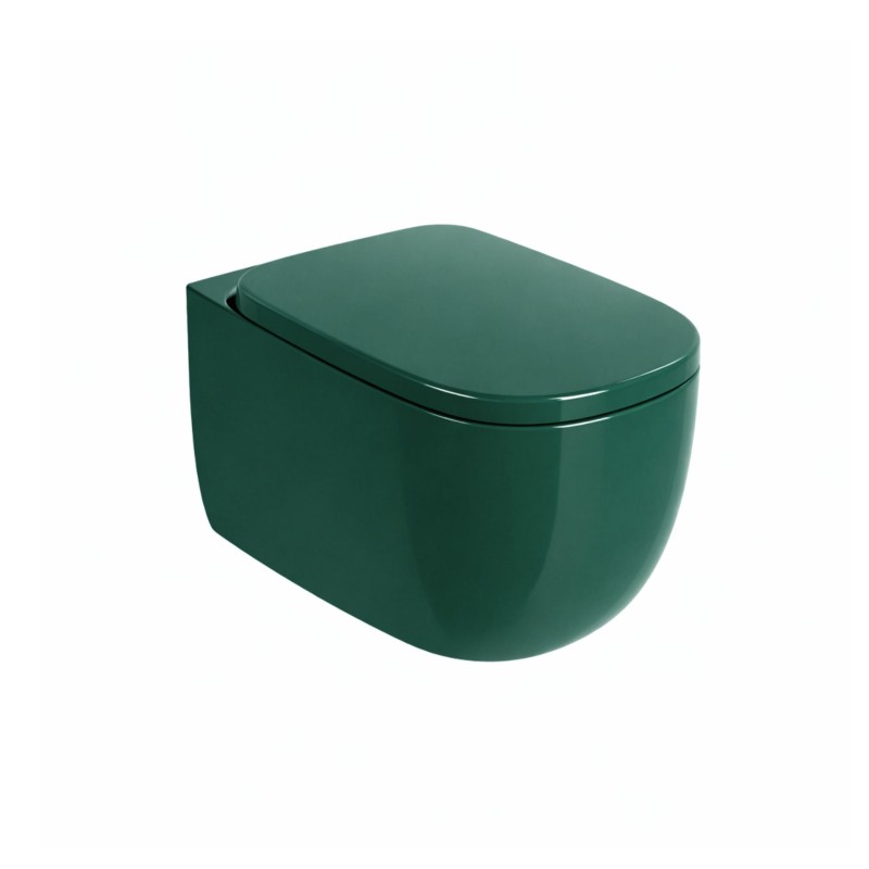 Hidra Bounce wc Vortex wirowe spłukiwanie + deska wolnoopadająca zielona