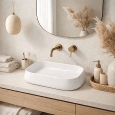 Hidra Bounce countertop basin 55 cm white