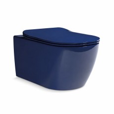Hidra Faster miska wc wisząca bezrantowa + deska shine blu