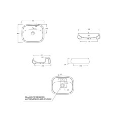 Flaminia Nudaslim 60 basin countertop VERDE GIADA ND60AVG