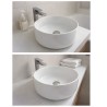Artceram Cognac 35 countertop basin white