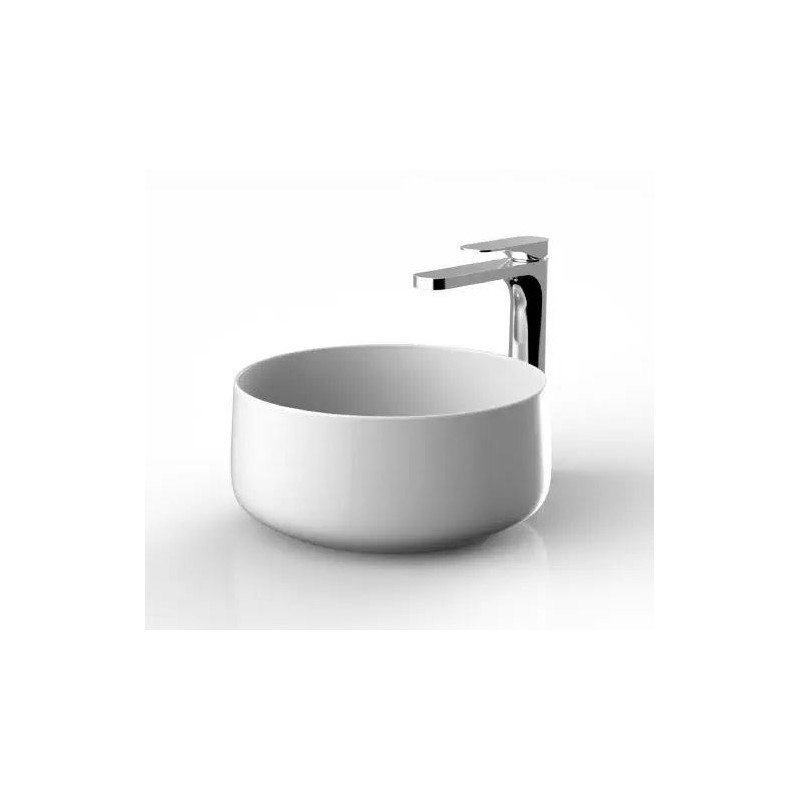 Artceram Cognac 35 umywalka nablatowa biały połysk