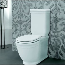 Artceram Hermitage deska wc biała wolnoopadająca zawiasy złoto