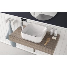 Artceram Gio 40x40 umywalka nablatowa  biały połysk