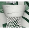 Hidra Wire umywalka 43cm biały marmur matowa