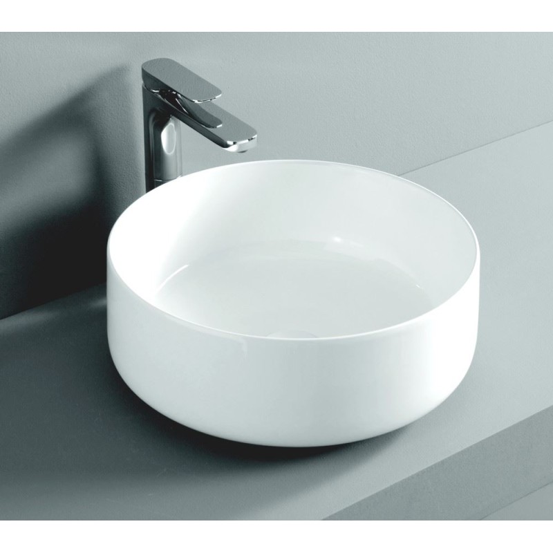 Artceram Cognac 42 umywalka nablatowa biały połysk