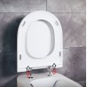 Hidra Gio Evo miska a wc podwieszana Rimless z deską wolnoopadająca biała