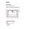 Gea 50 washbasin white
