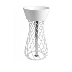 Hidra Wire umywalka nablatowa 43cm biały połysk