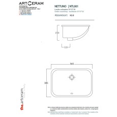 Artceram Nettuno NTL001 rys techniczny