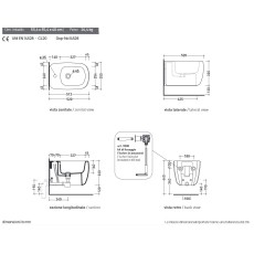 Flaminia Mono bidet podwieszany biały