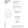 Artceram Civitas wc stojace biały połysk "P"