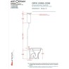 Artceram Civitas zbiornik ceramiczny górnopłuk biały polysk