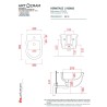 Artceram Hermitage bidet retro wiszący biały HEB003 01:00