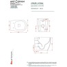 Artceram Atelier ATV002 technical drawing