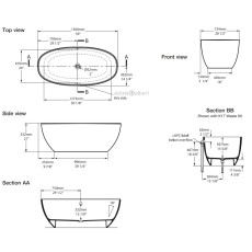 Victoria&Albert Barcelona 1500 wanna biała QUARRYCAST™