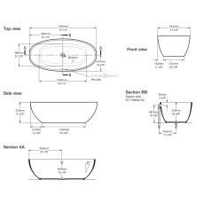 Victoria+Albert Barcelona Classic 1785 wanna wolnostojąca biała QUARRYCAST™