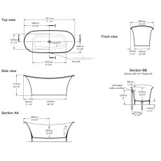 Victoria+Albert Toulouse 1800 wanna biała QUARRYCAST™