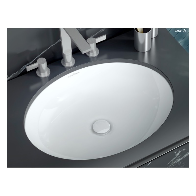 Victoria&Albert Kaali 60 Umywalka podblatowa biała QUARRYCAST™