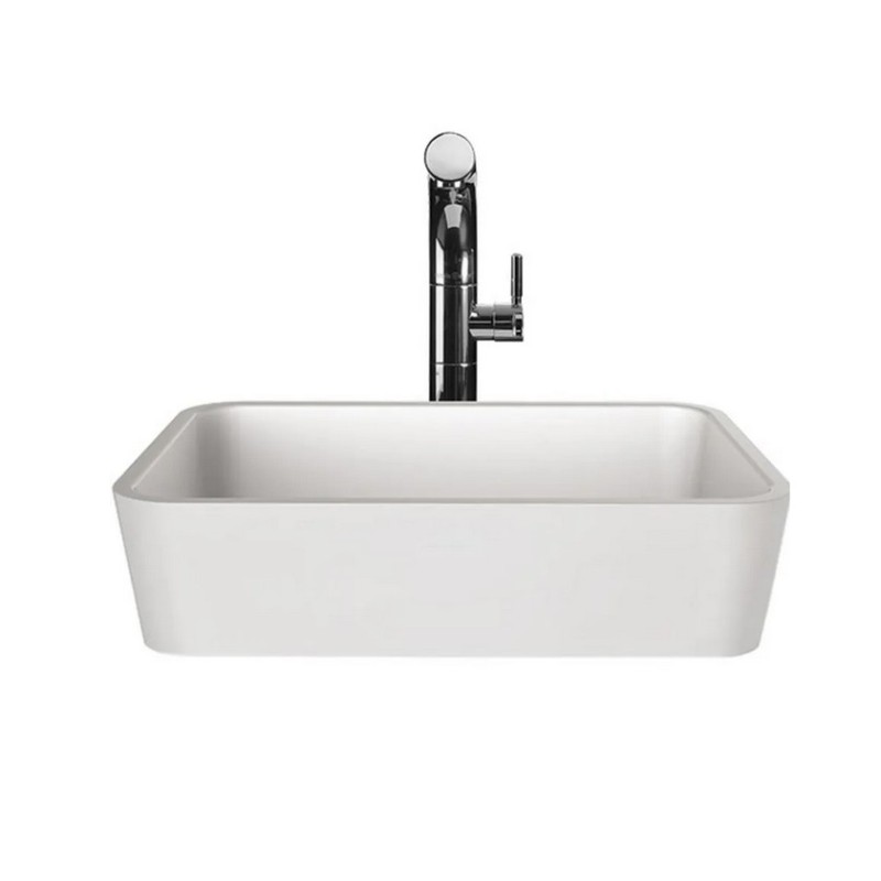 Victoria&Albert Edge 45 umywalka nablatowa biały połysk QUARRYCAST™