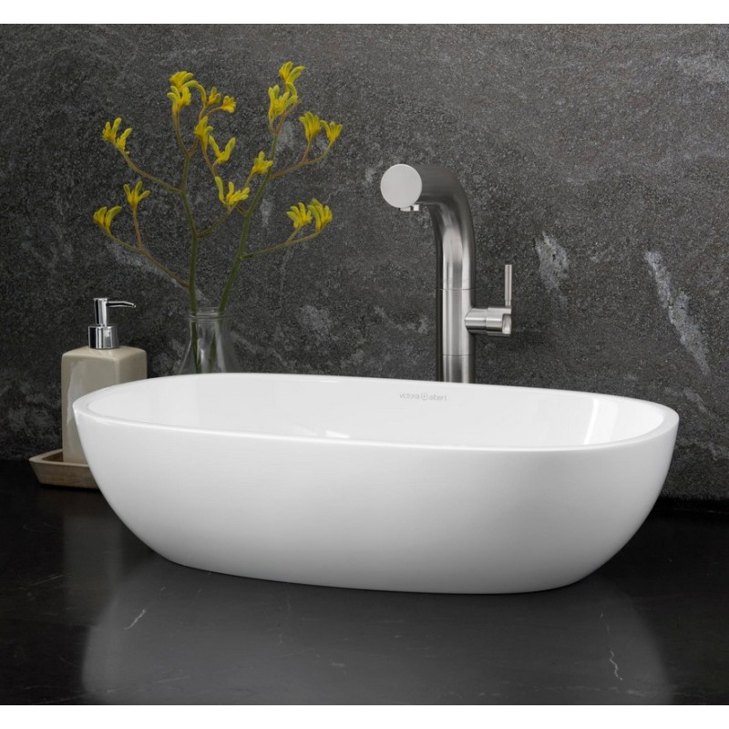 Victoria&Albert Barcelona 48 umywalka nablatowa biały połysk QUARRYCAST™