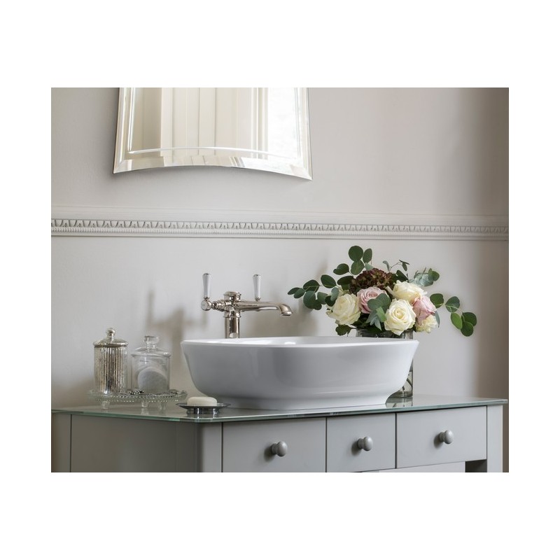 Victoria&Albert Amiata 60 umywalka nablatowa biały połysk QUARRYCAST™