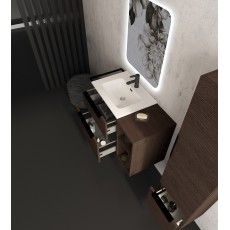 Baden Haus Urban base unit 60 cm dark ash with ceramic basin