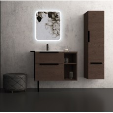 Baden Haus Urban base unit 60 cm dark ash with ceramic basin
