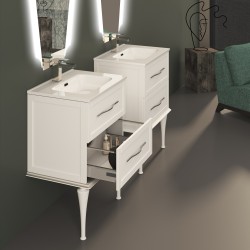 Baden Haus Tiffany cabinet 60 + ceramic basin white mat