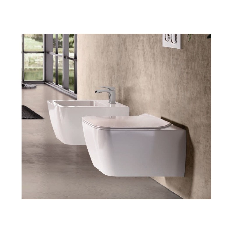 Hidra Kiub bidet wiszący biały połysk KIW14