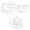 Hidra Hi Line bidet wall hang HIW14