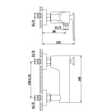 Kohlman Experience Bateria prysznicowa Chrom QW120E