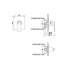 Kohlman Experience Bateria prysznicowa podtynkowa Chrom QW220E