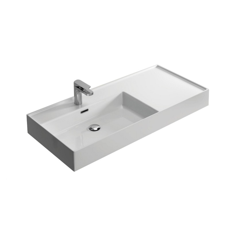 Hidra Kiube umywalka 100 prawa biały połysk