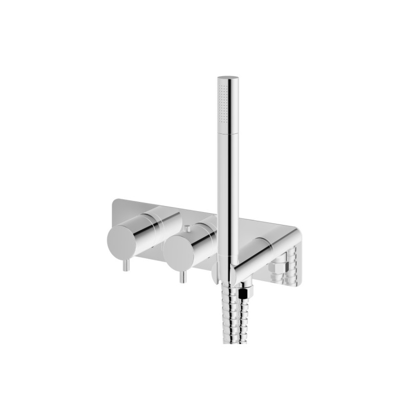 Kohlman Axel Bateria wannowa podtynkowa z termostatem Chrom QW265A