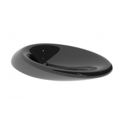 GSG Touch Countertop basin 90cm black shine TOLAV90 002