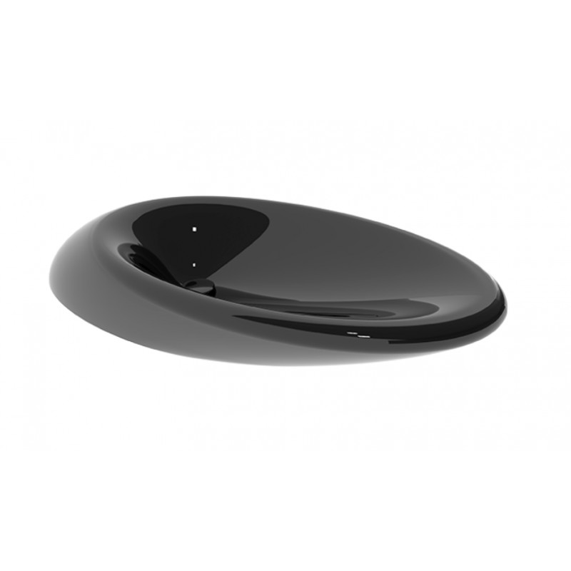 GSG Touch Countertop basin 90cm black shine TOLAV90 002
