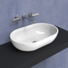 Flaminia Pass 62 oval countertop basin PS62C