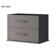 Baden Haus Tiffany szafka 74 grey cloud + Umywalka ceramiczna biały połysk