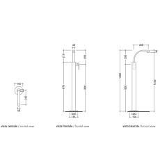 Flaminia One bateria umywalkowa wolnostojąca 113052/F