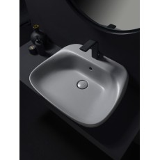 Flaminia Fluo umywalka 60 cm nablatowa/wisząca biały połysk FU60L