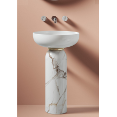 Artceram Jolie Umywalka 50 cm  JOL001 biała i marmur