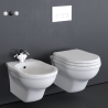 Flaminia Efi miska wc retro wisząca EF118 z białą deską wolnoopadającą