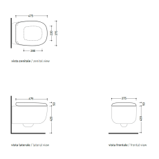 Flaminia Bonola BNCW03 rysunek techniczny
