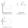 Flaminia One bateria bidetowa 114070-F rysunek techniczny