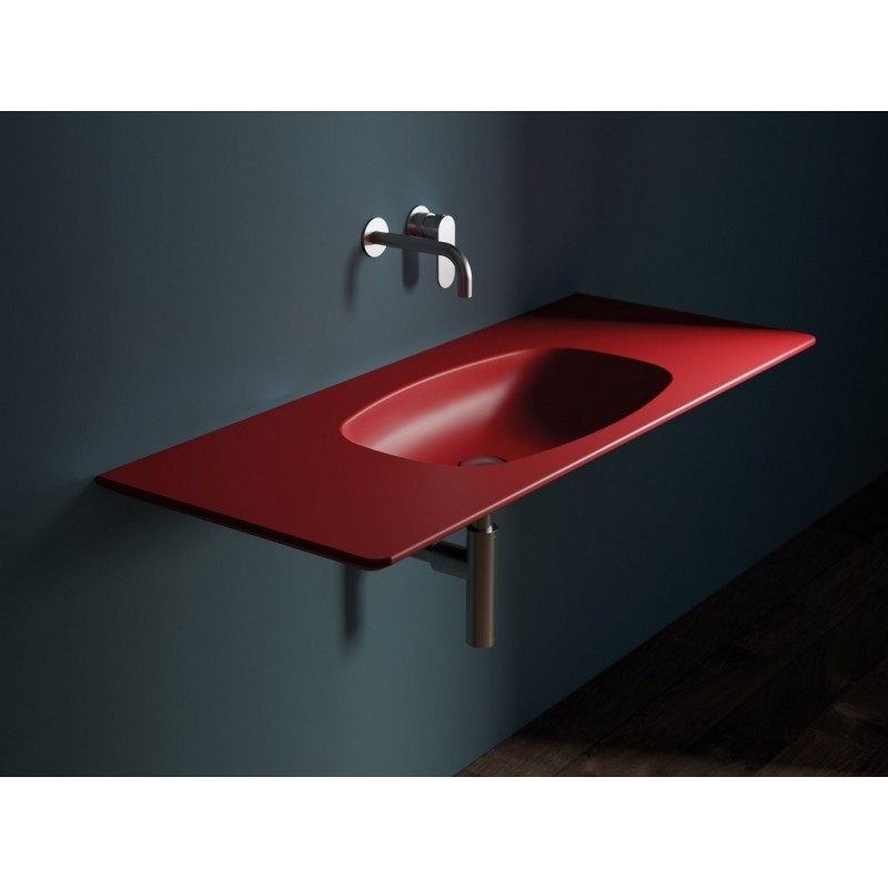 Flaminia Nudaflat 120 Umywalka wisząca rosso rubens ND120L