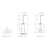 Flaminia Two TWO toilet brush holder