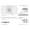 Flaminia Water Drop Brodzik DR8016 rysunek techniczny