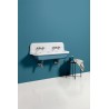 Bleu Provence True Colors umywalka podwójna 120 cm biała + kolor 3-otw